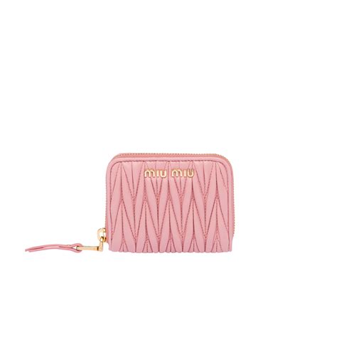 Powder Pink Matelassé Nappa Leather Coin Purse 